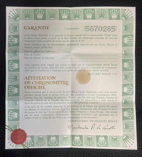 Rolex certificate explorer - rolex,