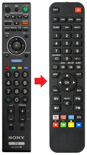 Telecomando adatto per - , sony