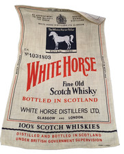 WHITE HORSE CANOVACCIO IN FIBRA NATURALE PUBBLICITARIO