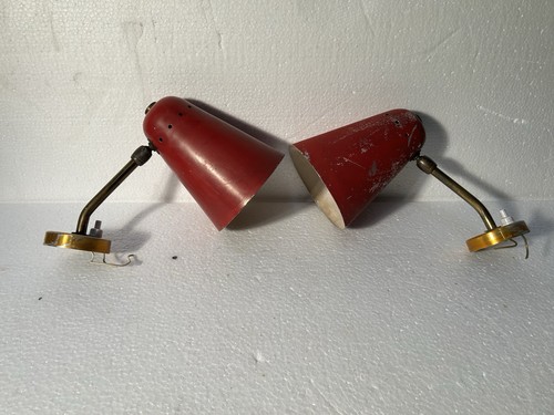 Coppia aplique 1950 ottone - aplique,