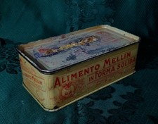 Scatola latta alimento mellin - latta,