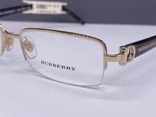 Occhiali Burberry donna oro marrone quadrati 1090 mezza marca NP: 185€