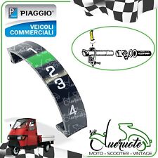 TARGHETTA INDICAZIONI COMANDO A 4 MARCE AL MANUBRIO PER APE 50 1972-2023 PIAGGIO