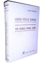 ANGELONI " Codice Penale Somalo - Commentato " 1°Ediz.  1967 - Bilingue Inglese