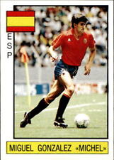 figurina Supersport panini New 1986 ed.Inglese # 73 Esp Miguel Gonzalez "MIchel"