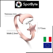Anello Donna Luna e Stelle