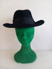 Cappello Vintage In Feltro di Pura Pelliccia  Cappelleria Radiconcini Roma Tg 58