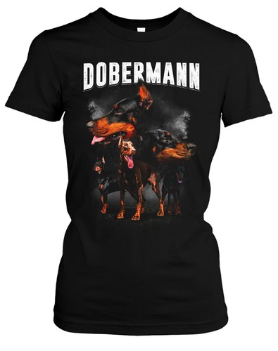 Shirt donna dobermann girlie - dobermann,
