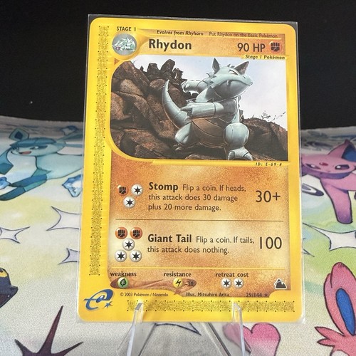 Carta pokémon rhydon 144 - pokémon,