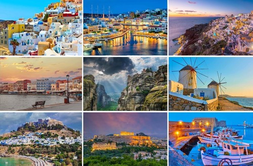 Set cartoline grecia - cartoline, grecia:
