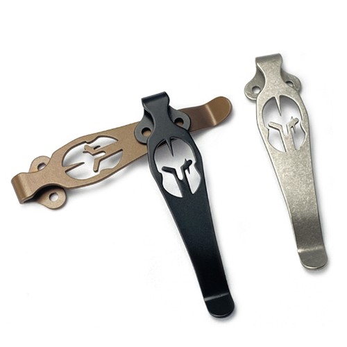 Tc4 titanium back clip - titanium,
