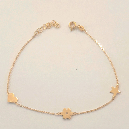 Bracciale con ciondoli - , oro