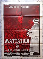 POSTER 2 SHEETS MATTATOIO 5 Slaughterhouse Five Vonnegut og Italy 1973 manifesto