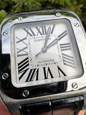 Cartier - Santos 100 - 2878 - 33 x 44 mm - medium model top condition