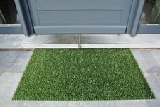 Zerbino sintetico astroturf per ingresso da esterno polietilene VERDE cm 90x55x2