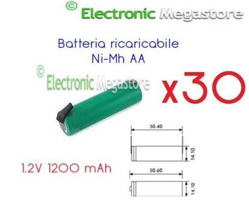 Pacco batteria aa - batteria, 30