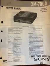 SONY XM-700A XM700A POWER AMP
