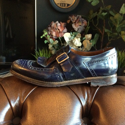 Mocassino blu vintage - ,