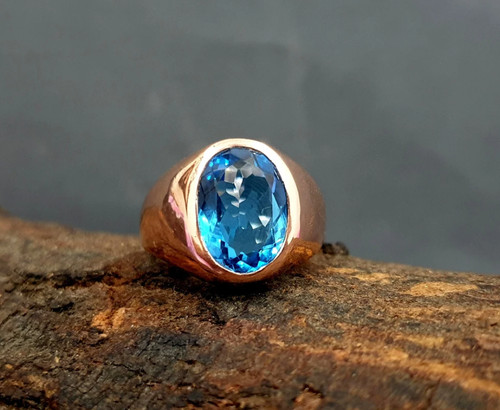Anello uomo oro rosa - da,
