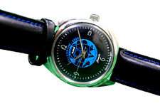 Orologio uomo vintage Hmt MILLENNIUM 2000 meccanico carica manuale Acciaio Pelle