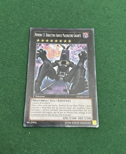 Numero 15 burattino - yu-gi-oh!, 15:burattino