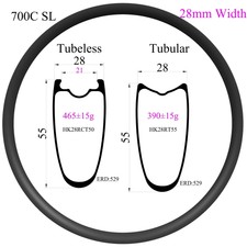 Cerchi Gravel Bike Fibra di