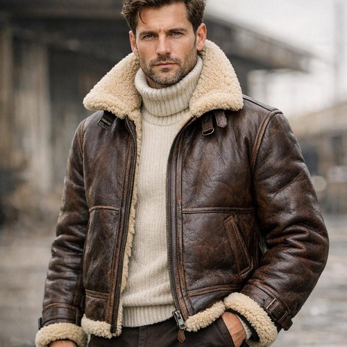 Giubbotto uomo marrone - , bomber