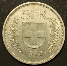 SVIZZERA HELVETIA 5 FRANCHI