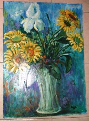 Quadro acrilico vaso - quadro,