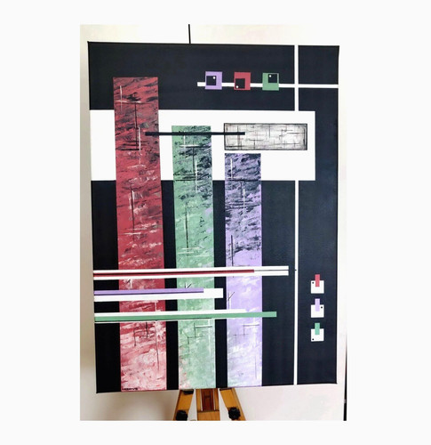 Quadro acrilico astratto