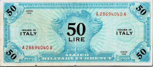 Italy lire 1943 cvf - lire,
