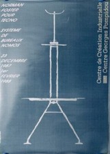 Poster da tavolo originale mostra industrial design Norman Foster+Partners Nomos