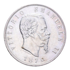 5 LIRE 1870 ROMA RARA VITT