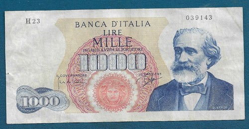 1000 lire 1962 banconote - 1000,