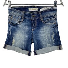 Shorts In Denim Blu