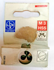 Luxtools Filiera Professionale Hss  25x9 Misura M3 per Filettatura Esterna Iso 