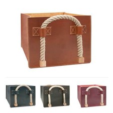 Borsa per legna da camino in pelle | cestino della spesa DEFOREST | borsa di design borsa per la spesa