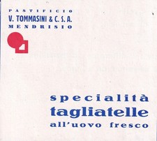 D1a - Pastificio V. Tommasini ( Mendrisio ) -  Pubblicita Advertising Anni 30