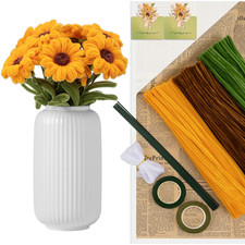 Set Di 300 Pezzi Di Filo Di Ciniglia – Con 20 Steli, Nastro E Nastro Adesivo – p