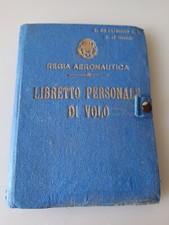 RARO LIBRETTO DI VOLO   REGIA AERONAUTICA    WW2