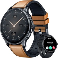 Smartwatch Donna Uomo con Funzione Telefono Orologio da Polso per iPhone Samsung Huawei