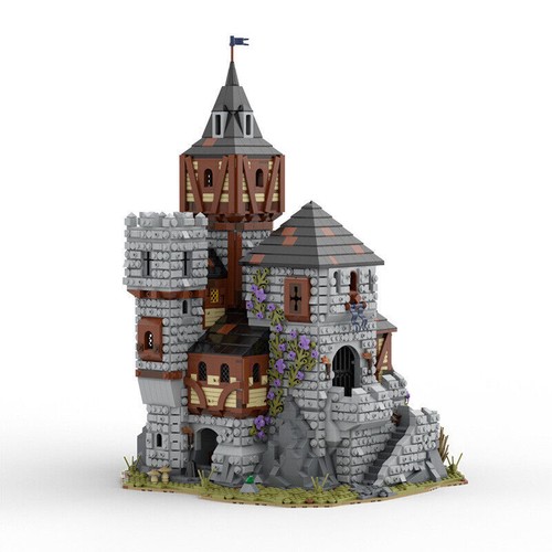 Castello medievale moc set - castello,