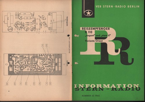 Berlino prospetto 1965 veb - berlino,,