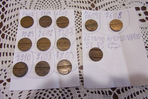 Gettoni telefonici anni 70 - gettoni,