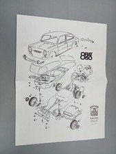 volantino Pocher ISTRUZIONI MODELLINO FIAT 850