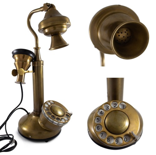 Vintage ottone telefono - vintage,
