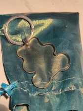 Portachiavi Furla Argento 925 Teddy Bear Collezione Originale Usato Trasparente 