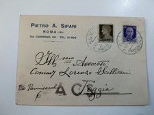 Cartolina 1944 Pietro Sipari