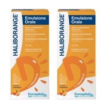 Haliborange Emulsione Orale Integratore Alimentare, 2 x 150ml