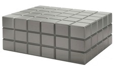 Humidor Colibri Heritage grigio circa 100 sigari igrometro digitale umidificatore